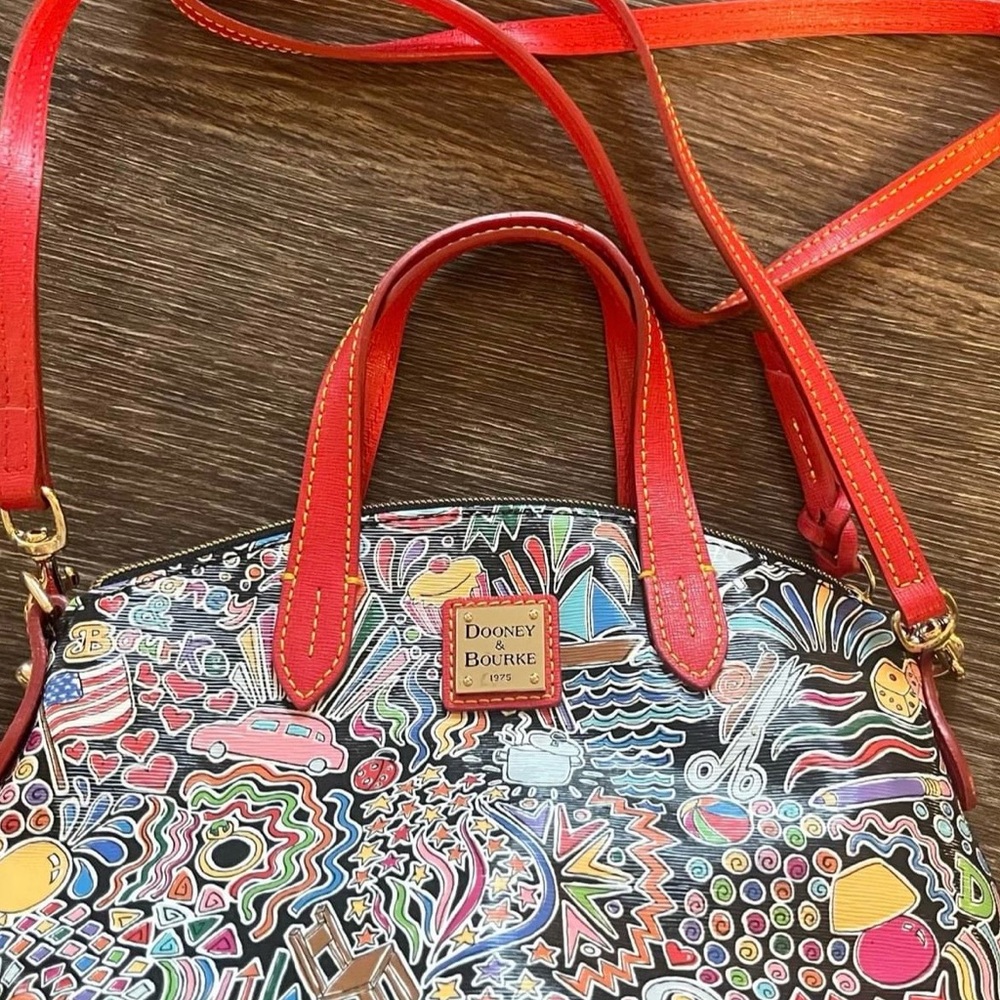 Dooney & Bourke Whimsy Ruby Bitsy Satchel - image 1